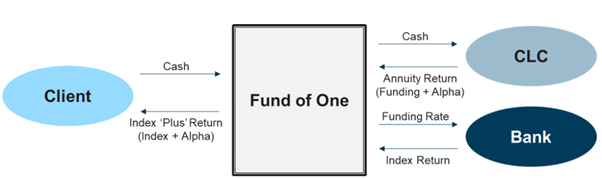 Enhancing index returns with an annuity cashflow diagram